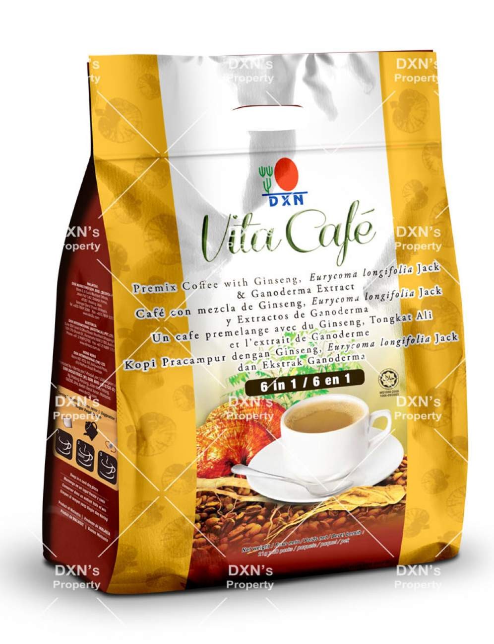 DXN Vita Cafe 6 in 1 Coffee with Ganoderma Extract
